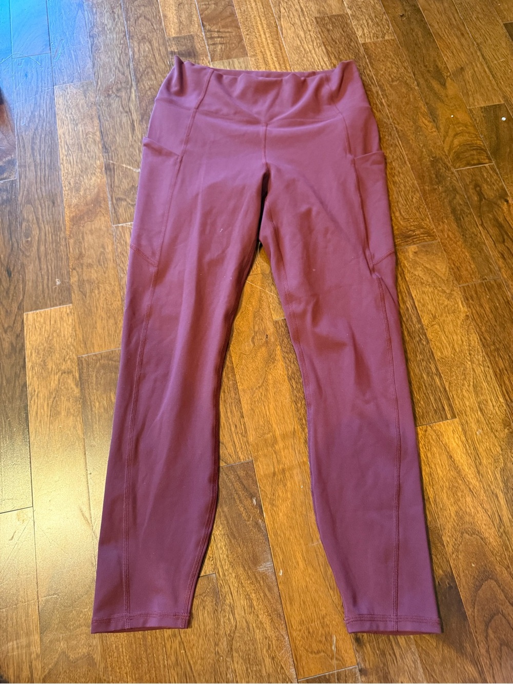 Fabletics PureLuxe High-Rise Wine Colored Active Leggings